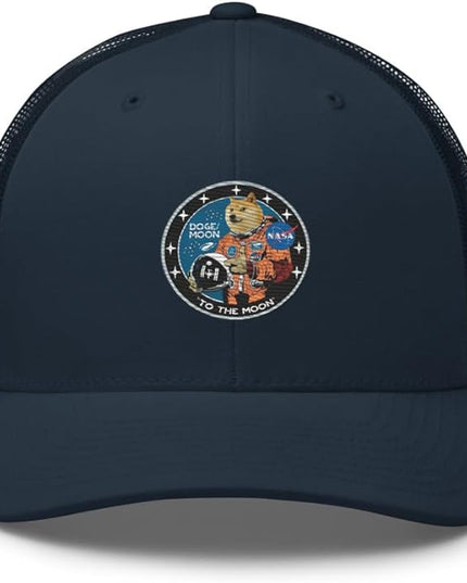 Doge/Moon NASA Logo Trucker Cap