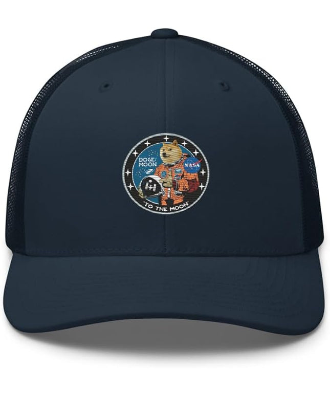 Doge/Moon NASA Logo Trucker Cap