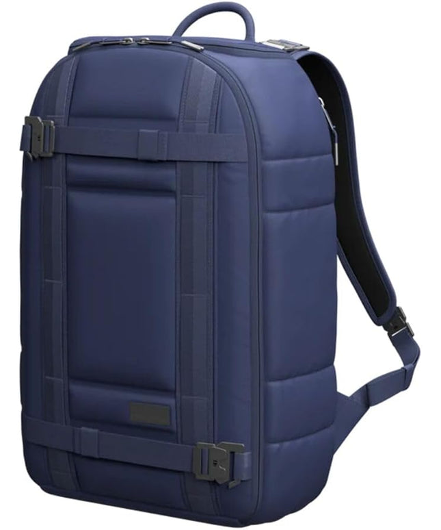Db Journey Ramverk Backpack - Durable Travel Backpack with Laptop Compartment & Pockets for Work, Luggage Backpack with Roller Bag Hook Up System, 21L - Blue Hour