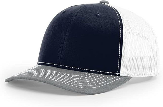Richardson 112 Classic Six-Panel Adjustable Snapback Trucker Cap | Bulk Packs Available