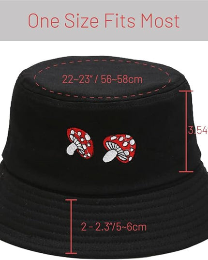 Cotton Bucket Hat for Women Men Summer Travel Sun Beach Bucket Cap, Unisex Outdoor Fisherman Hat
