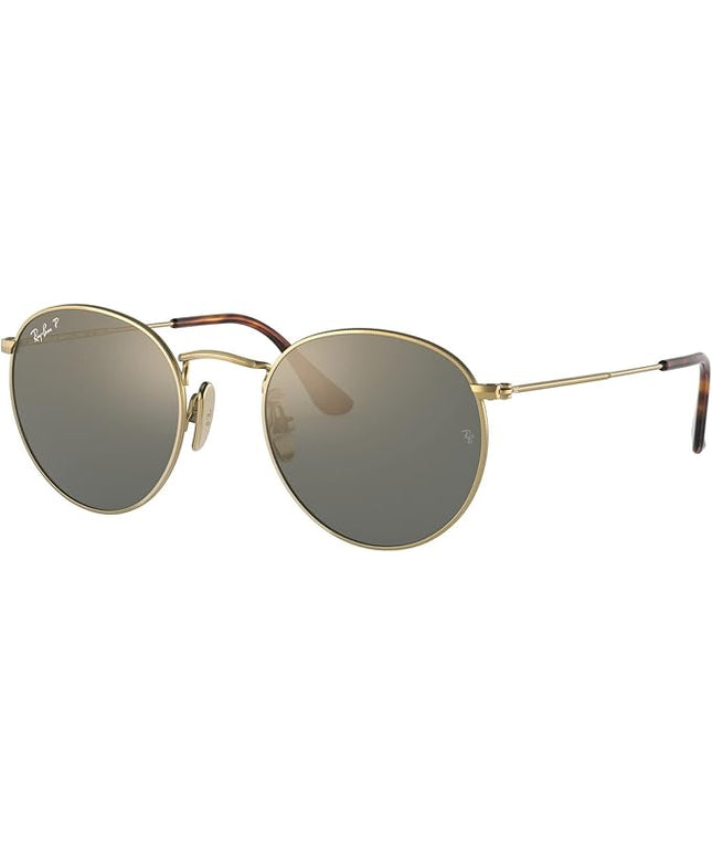 Ray-Ban Unisex Rb8247 Round Titanium Round Sunglasses