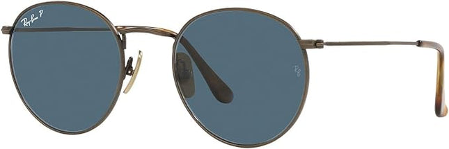 Ray-Ban Unisex Rb8247 Round Titanium Round Sunglasses