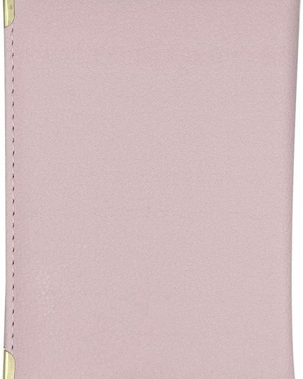 Missmore PU Leather Passport Cover with Gold USA Logo Printed for Travel (Pink)