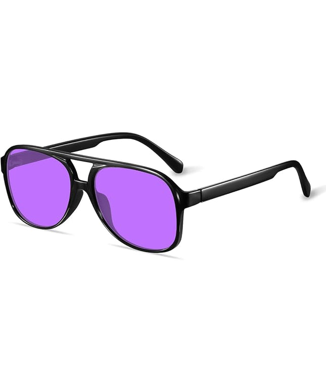 YDAOWKN Retro Aviator Sunglasses for Women Mens Large Frame Classic Vintage 70s Sun Glasses Aviators