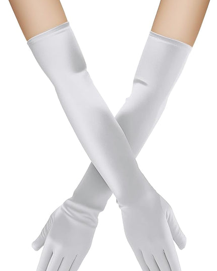 Long Opera Gloves for Women 1920s Length Gloves Costume Accessories, Vintage Bridal Party Gloves
