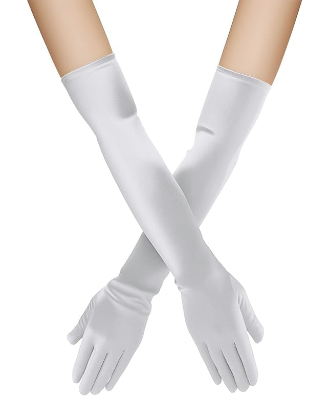 Long Opera Gloves for Women 1920s Length Gloves Costume Accessories, Vintage Bridal Party Gloves