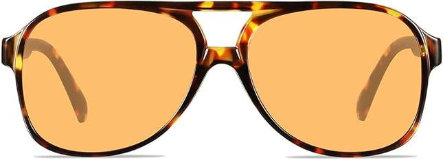YDAOWKN Retro Aviator Sunglasses for Women Mens Large Frame Classic Vintage 70s Sun Glasses Aviators