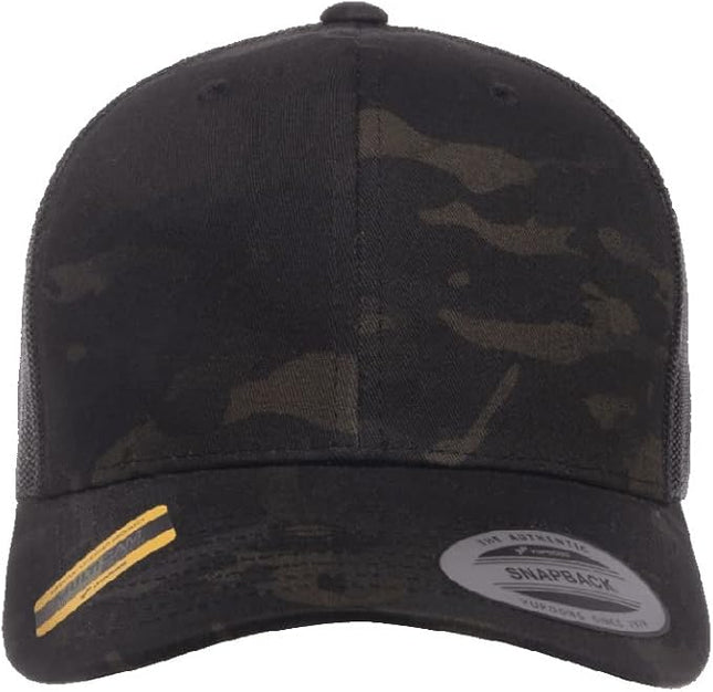 Yupoong Classic Premium Mesh 6 Panel Retro Trucker Cap | Mid Profile Snapback | OSFA | Bulk Pack Available