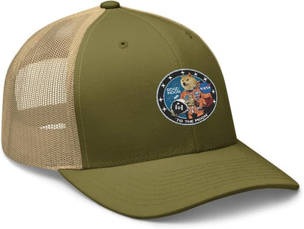 Doge/Moon NASA Logo Trucker Cap