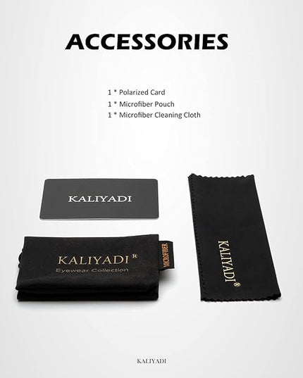 KALIYADI Round Polarized Sunglasses for Men Women Retro Metal Hippie Circle Style Sun Glasses UV Protection