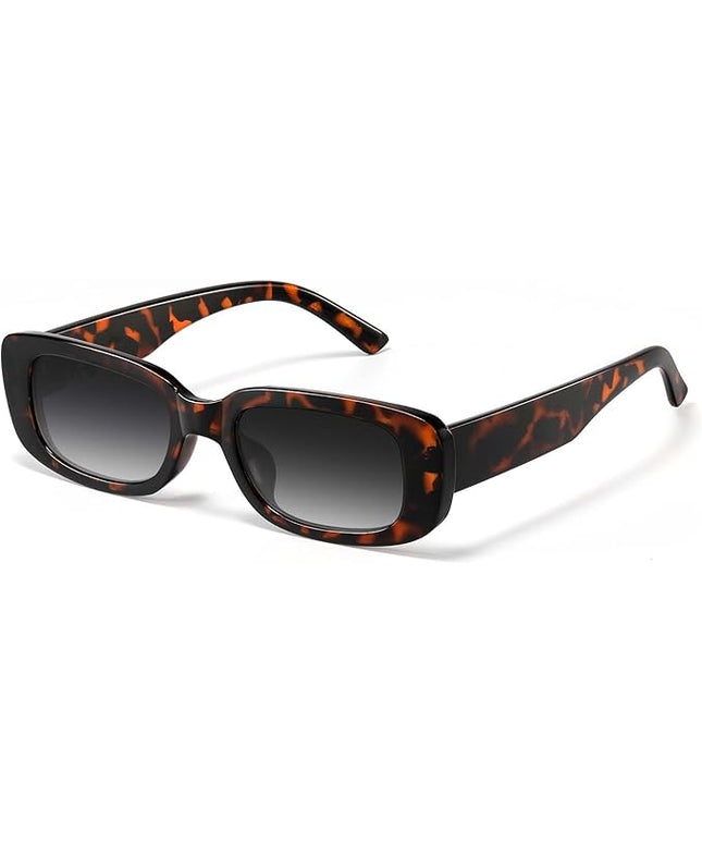 JASPIN Rectangle Sunglasses for Women Men Trendy Y2k Retro 90s Sun Glasses UV Protection Cool Square Frame