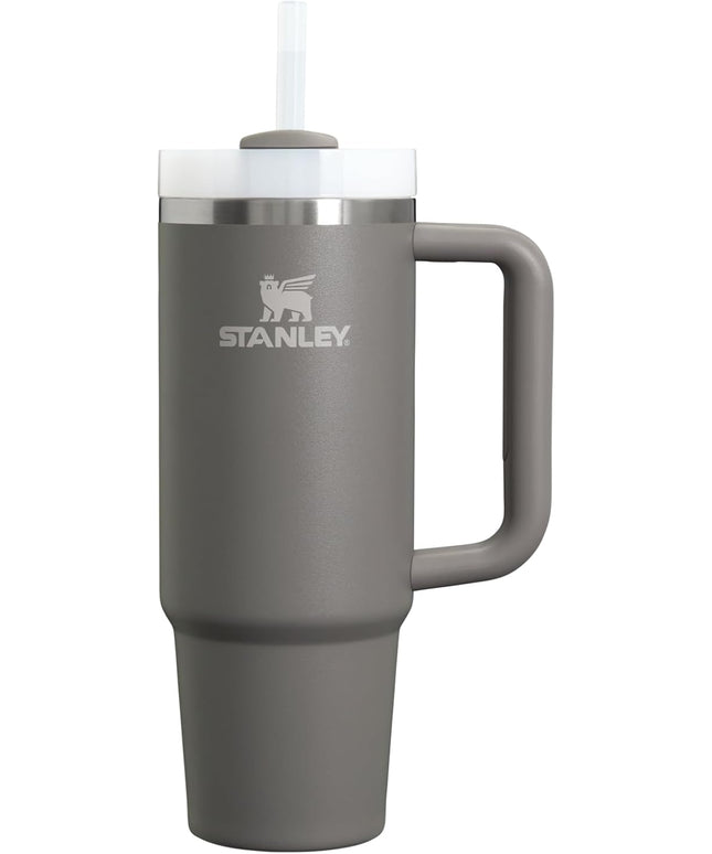 STANLEY Quencher H2.0 Tumbler with Handle and Straw 30 oz | Flowstate 3-Position Lid | Cup Holder Compatible for Travel | Insulated Stainless Steel Cup | BPA-Free | Stone