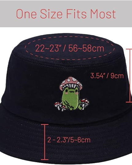 Cotton Bucket Hat for Women Men Summer Travel Sun Beach Bucket Cap, Unisex Outdoor Fisherman Hat