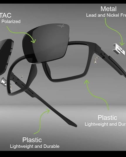INFI Fishing Polarized Sunglasses for Men Driving Running Golf Sports Glasses Square UV Protection Designer Style Unisex