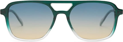 SOJOS Retro Aviator Sunglasses for Women Men,Trendy Rectangle Womens Mens Shades Sun Glasses SJ2202