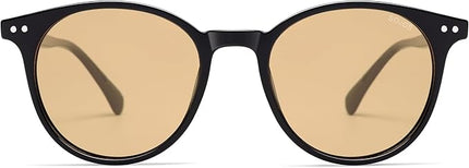 SOJOS Small Round Classic Polarized Sunglasses for Women Men Vintage Style UV400 Lens MAY SJ2113
