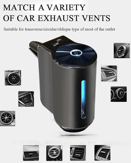 Smart Car Air Freshener with Three Adjustable,2025 New Smart Car AirS Freshener Diffuser Long Lasting, Air Freshener Vent Clips for Car Office Home Bedroom (Diffuser+3Pcs Ladies)