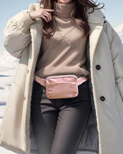UTO Fanny Pack for Women Crossbody Trendy Fashion Belt Purse Chest Waist Hip Bumbag for Outdoor Shopping Travel Hiking