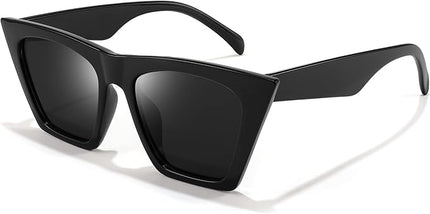 FEISEDY Vintage Square Cat Eye Sunglasses Women Trendy Cateye Sunglasses B2473