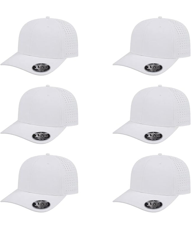 Cap America i8533 Flexfit 110 Perforated Performance Snapback Mid Profile 6-Panel Cap w/UV Guard & Adjustable Snapback