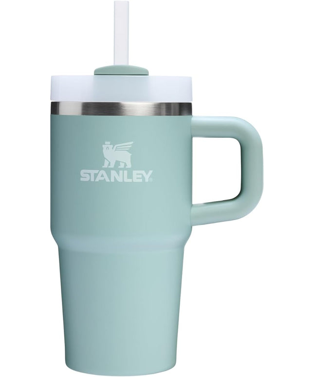 STANLEY Quencher H2.0 Tumbler with Handle and Straw 20 oz | Flowstate 3-Position Lid | Cup Holder Compatible for Travel | Insulated Stainless Steel Cup | BPA-Free | Seafoam