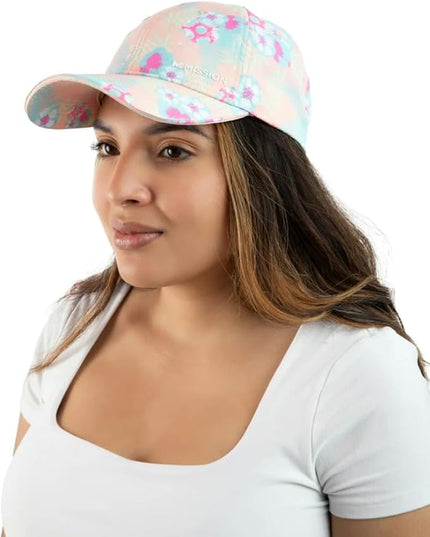 MISSION Cooling UPF Performance Hat - Unisex One Size Cap for Workouts, Golf & Running - Sweat & Water Activated Technology
