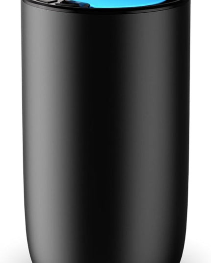Waterless Diffuser for Essential Oil, Rechargeable Mini Fragrance Scent Air Machine, 3-Color Ambient Night Light, Aluminum, 0.51 Oz/15mL, 3 Countdown Timers & 3 Mist Levels for Home, Car, Titanium
