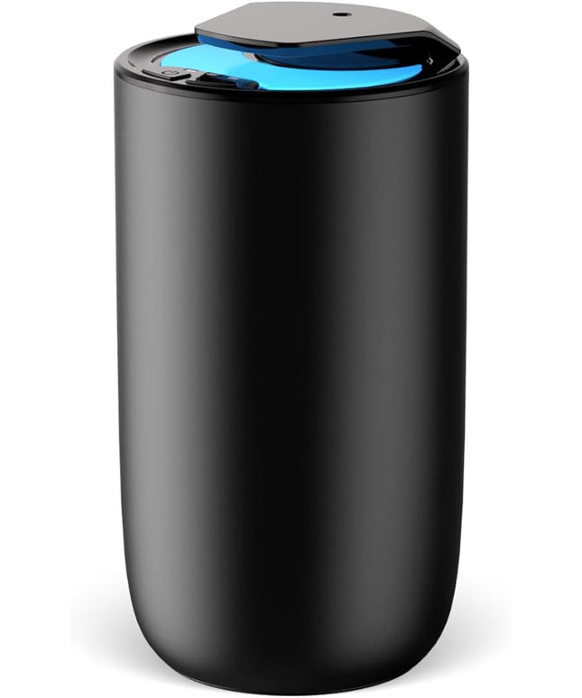 Waterless Diffuser for Essential Oil, Rechargeable Mini Fragrance Scent Air Machine, 3-Color Ambient Night Light, Aluminum, 0.51 Oz/15mL, 3 Countdown Timers & 3 Mist Levels for Home, Car, Titanium