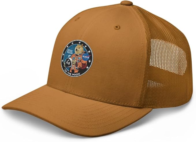Doge/Moon NASA Logo Trucker Cap