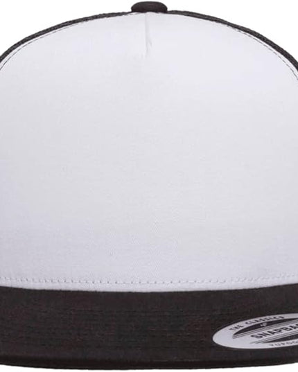 Yupoong 5-Panel YP Classic Trucker Cap | High Profile Flat Visor Snapback | OSFM | Bulk Packs Available