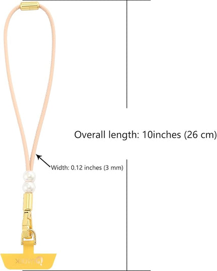Leather Phone Wrist Strap,Universal Adjustable Key Lanyard,Stylish Wristlet Keychains for Women&Men
