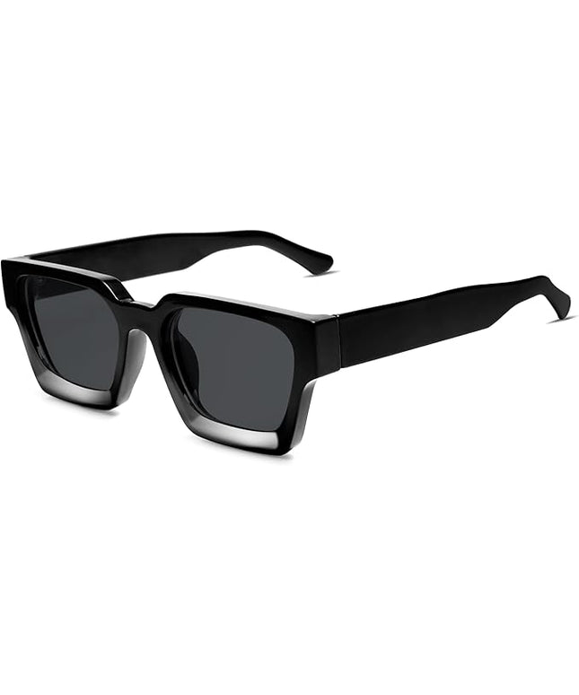 VANLINKER Thick Square Sunglasses for Men Women Retro Chunky Rectangle Shades UV400 Protection VL9731