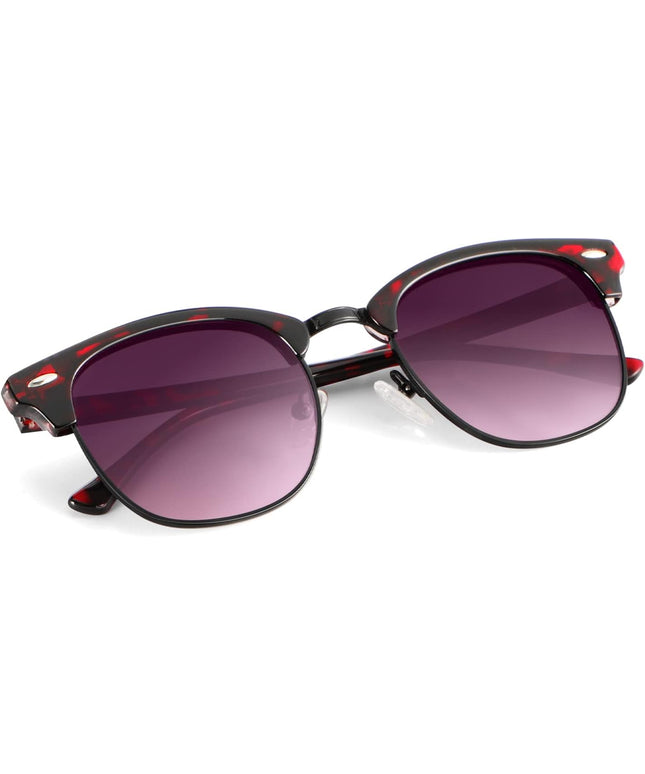 KALIYADI Polarized Sunglasses for Men and Women Semi-Rimless Frame Driving Sun glasses UV Blocking