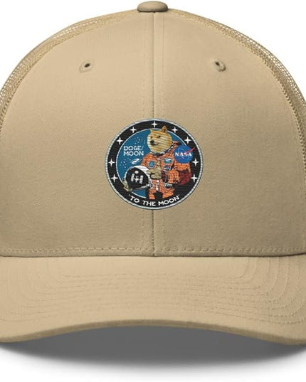 Doge/Moon NASA Logo Trucker Cap