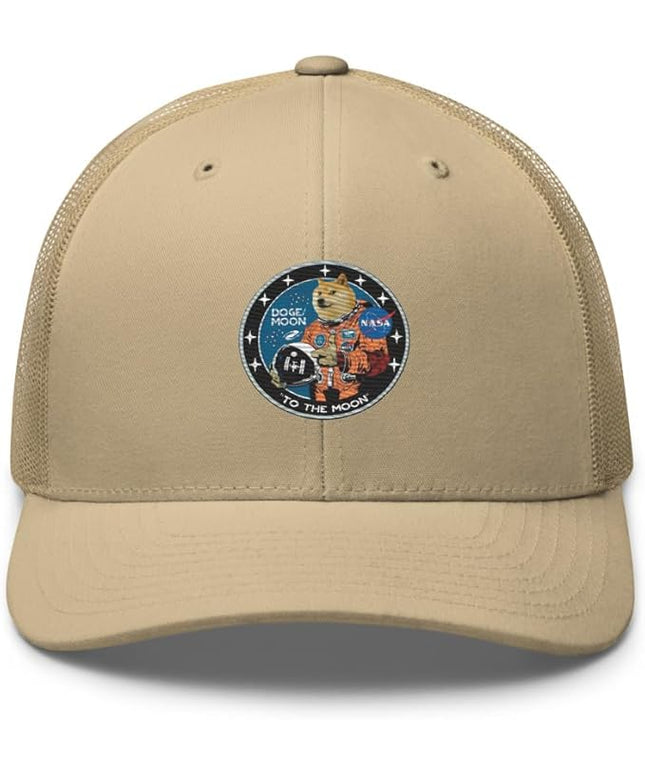 Doge/Moon NASA Logo Trucker Cap