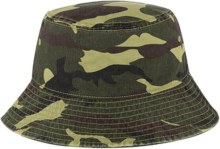 Ashen Fane Garment Washed Combed Cotton Twill Packable Lightweight Unisex Bucket Hat