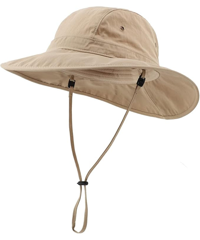 Home Prefer Summer UPF 50+ Men's Bucket Sun Hat Wide Brim Fishing Hat Safari Hat