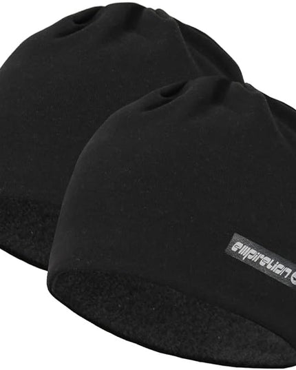 EMPIRELION Softshell Winter Fleece Lined Beanie Hats, 9" Running Skull Cap Thermal Tactical Watch Cap Men Women