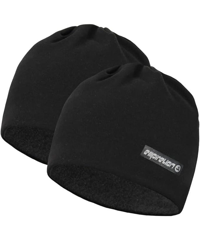 EMPIRELION Softshell Winter Fleece Lined Beanie Hats, 9" Running Skull Cap Thermal Tactical Watch Cap Men Women