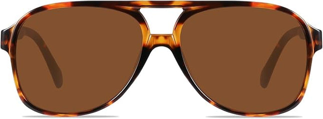 YDAOWKN Retro Aviator Sunglasses for Women Mens Large Frame Classic Vintage 70s Sun Glasses Aviators