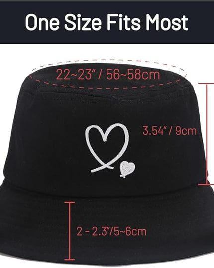 Cotton Bucket Hat for Women Men Summer Travel Sun Beach Bucket Cap, Unisex Outdoor Fisherman Hat