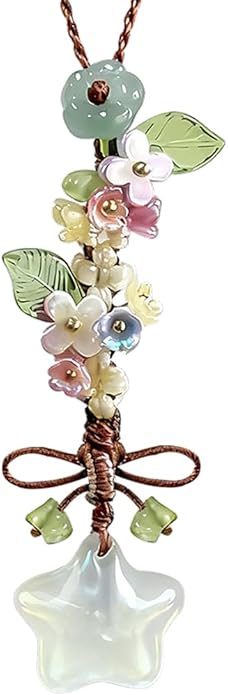 Ice-transparent Star Phone Charm Cute Bow Leaf Flower Phone Charms Strap Aesthetic Cellphone Keychain Camera Charm Strap Bag Hanging Pendant Decorations Handbag Charms Accessories Womens Keychain