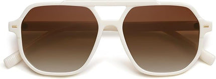 SOJOS Retro Trendy Aviator Polarized Sunglasses Men Women Vintage 70s Square Stylish Frame Sun Glasses SJ2283