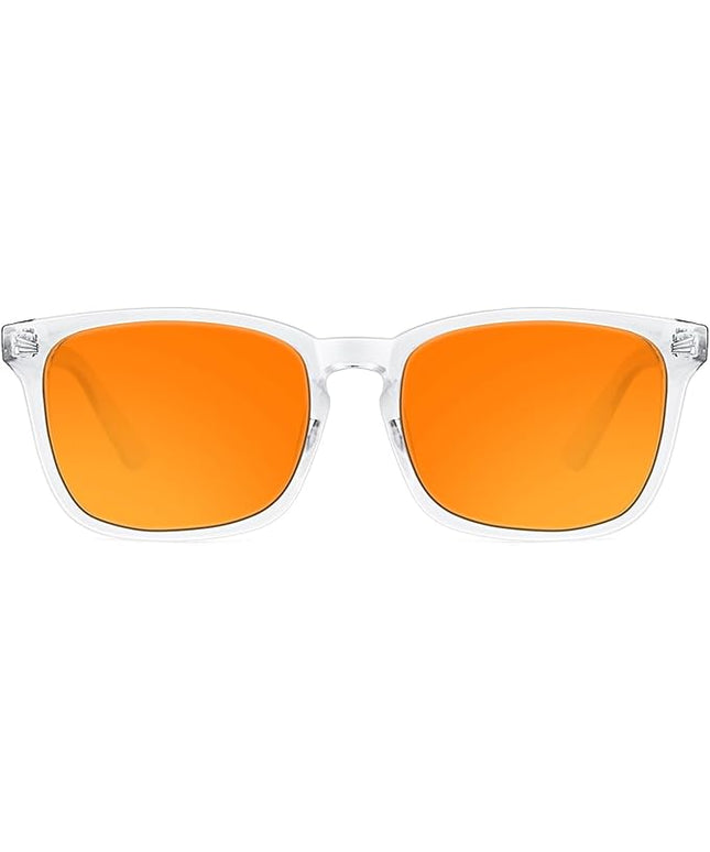 TIJN Blue Light Blocking Glasses Dual AR Coatings Amber Orange Lens for Computer Gaming