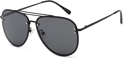 Trendy Oversized Aviator Sunglasses Womens, Retro Cute Big Shades Women's Fashion Sun Glasses UV Protection VF2203