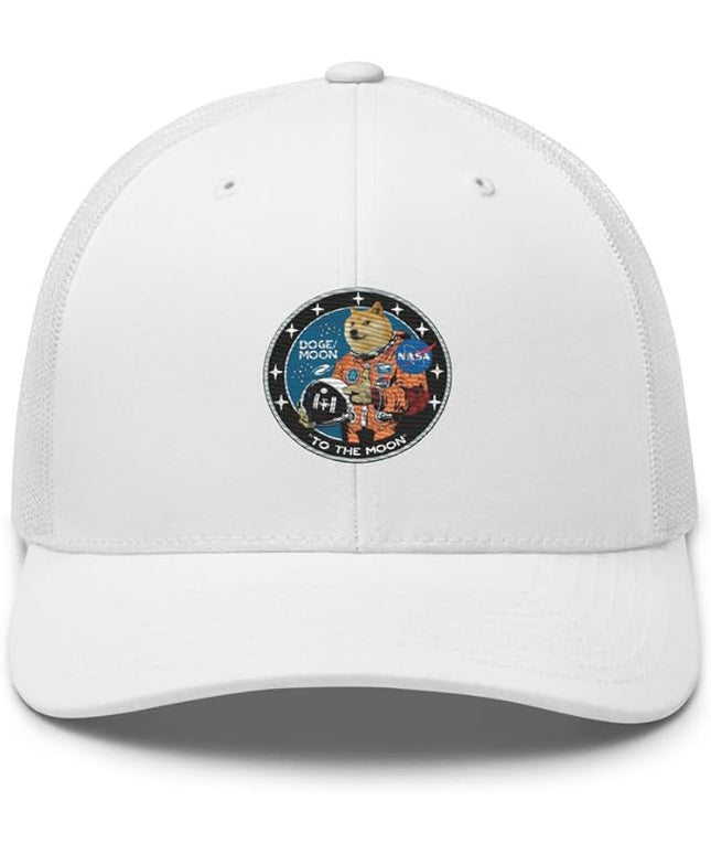 Doge/Moon NASA Logo Trucker Cap