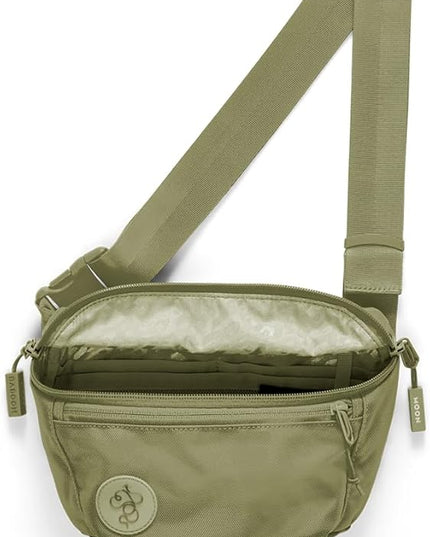 Baboon to the Moon Fanny Pack Full Size 3L Water Repellent Waist Bags Crossbody Belt Bag Lightweight Travel Everyday Bag for Men Women, Crocodile