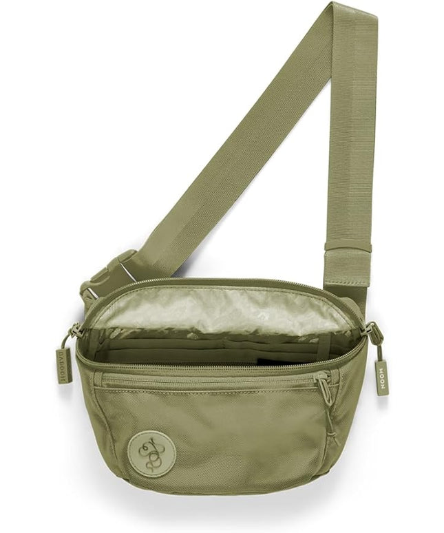 Baboon to the Moon Fanny Pack Full Size 3L Water Repellent Waist Bags Crossbody Belt Bag Lightweight Travel Everyday Bag for Men Women, Crocodile