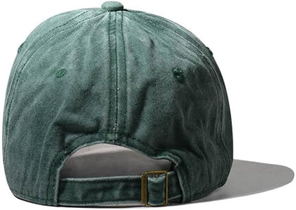 Classic Vintage Distressed Baseball Cap, Washed Cotton, Adjustable Fit